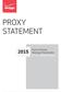 PROXY STATEMENT. Notice of Annual Meeting of Shareholders MAY 7, 2015 MINNEAPOLIS, MINNESOTA