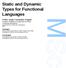Static and Dynamic Types for Functional Languages