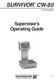 SURVIVOR CW-80 Checkweigher. Supervisor s Operating Guide