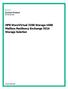 HPE StoreVirtual 3200 Storage 1000 Mailbox Resiliency Exchange 2016 Storage Solution