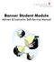 Banner Student Module Advisor & Instructor Self-Service Manual
