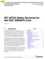 IEC Safety Routines for the DSC 56800EX Core