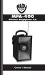 MPA-400. Wireless Megaphone P.A. Owner s Manual