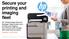Secure your. printing and imaging. fleet. HP JetAdvantage Security Manager helps protect your