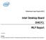 Intel Desktop Board DH67CL. MLP Report. Motherboard Logo Program (MLP) 1/31/2011