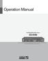 Operation Manual CD-610U. CD/MP3/WMA/WAV Player