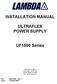 INSTALLATION MANUAL ULTRAFLEX POWER SUPPLY. UF1500 Series