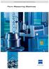 Industrial Metrology from Carl Zeiss. Form Measuring Machines