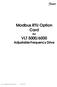 Modbus RTU Option Card for VLT 5000/6000 Adjustable Frequency Drive