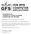 ICSE 2015 COMPUTER APPLICATIONS. Md. Zeeshan Akhtar