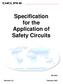 Specification for the Application of Safety Circuits