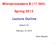 Microprocessors B (17.384) Spring Lecture Outline