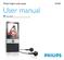 Philips Digital audio player SA5000. User manual. EN User manual 1