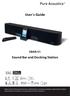 User`s Guide SBAR-51. Sound Bar and Docking Station