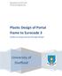 Plastic Design of Portal frame to Eurocode 3