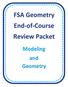FSA Geometry End-of-Course Review Packet. Modeling and Geometry