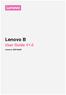 Lenovo B. User Guide V1.0. Lenovo A2016a40