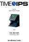 BIO-HP1 Hand Punch Reader. and. CBL-BIO-HP1 Connecting Cable. Installation Guide