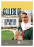 COLLEGE OF INFORMATION TECHNOLOGY BAHRAIN BRIDGE TO THE FUTURE 1 UNIVERSITY OF