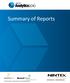 Nintex Analytics 2010 Summary of Reports Contents. Summary of Reports.