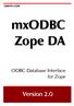 ODBC Database Interface for Zope. Version 2.0
