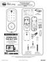 Yale Real Living Assure Lock Touchscreen Deadbolt Installation and Programming Instructions (YRD226)