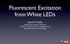 Fluorescent Excitation from White LEDs