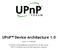 UPnP Device Architecture 1.0