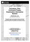 Columbus, Ohio Contractor/Trades Examination Information Bulletin