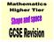 Higher Tier Shape and space revision