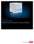 Relion Protection and Control. 615 series ANSI Modbus Communication Protocol Manual