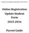 Online Registration Update Student Form Parent Guide