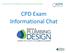 THE AUTHORITY IN PLUMBING SYSTEM DESIGN AND ENGINEERING. CPD Exam Informational Chat