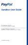 Sandbox User Guide. For Professional Use Only Currently only available in English.