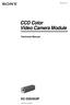 CCD Color Video Camera Module