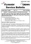 Service Bulletin. (This bulletin and all other active bulletins are downloadable from our website at
