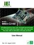 IMBA-C2160. User Manual MODEL: