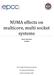 NUMA effects on multicore, multi socket systems