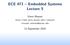 ECE 471 Embedded Systems Lecture 5