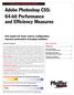 Adobe Photoshop CS5: 64-bit Performance and Efficiency Measures