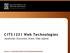 C ITS 1231 Web Tec hnolog ies. JavaScript: Document, Event, Date objects