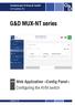 Guntermann & Drunck GmbH  G&D MUX-NT series. Web Application»Config Panel«Configuring the KVM switch A