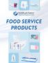 FOOD SERVICE PRODUCTS
