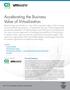 Accelerating the Business Value of Virtualization