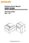 Windows Driver Manual SRP-S300 Thermal printer Rev. 1.01