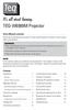TEQ-W6989M Projector. User s Manual (concise) Contents