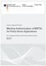 Machine Authentication of MRTDs for Public Sector Applications