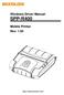 Windows Driver Manual SPP-R400 Mobile Printer Rev. 1.05