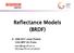Reflectance Models (BRDF)