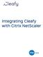Integrating Cleafy with Citrix NetScaler